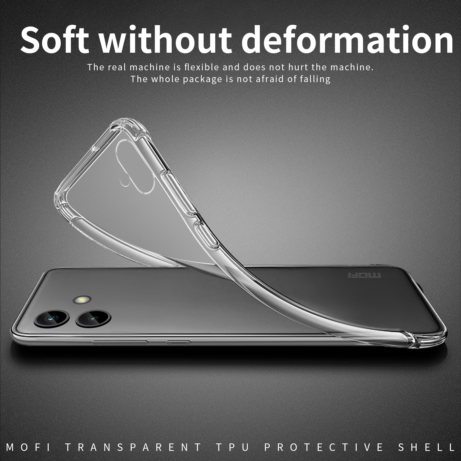 MOFI Back Shell for Samsung Galaxy A04e 4G / F04 4G / M04 4G, Drop Protection TPU Phone Case High Transparency Protective Cover MOFI Back Shell for Samsung Galaxy A04e 4G / F04 4G / M04 4G, Drop Protection TPU Phone Case High Transparency Protective Cover